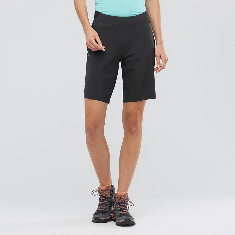 Salomon Israel WAYFARER PULL ON - Womens Shorts - Black (QYKG-02851)